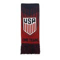 USA One Team, One Nation Soccer Scarf (Navy/Red)