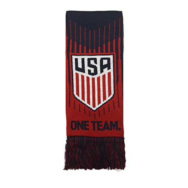 USA One Team, One Nation Soccer Scarf (Navy/Red) | SoccerWearhouse