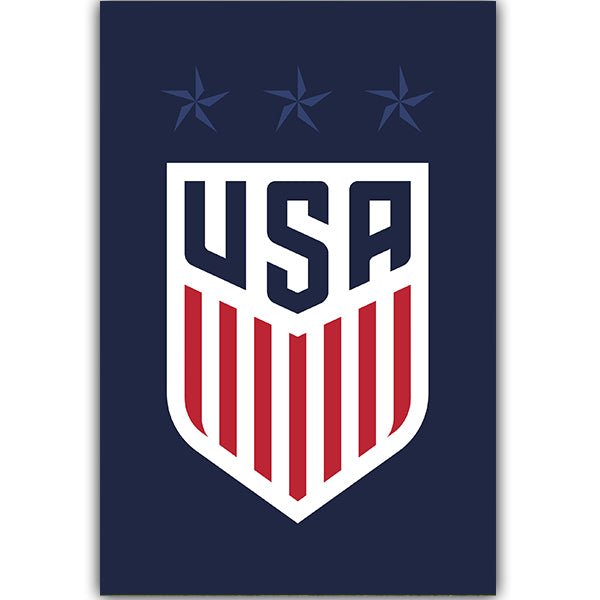 USA Womens Soccer Crest Poster (Navy) | SoccerWearhouse