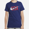 Camiseta Nike USA Swoosh para jóvenes (azul marino)