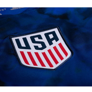 Nike United States Timothy Weah Long Sleeve Away Jersey 22/23 (Bright Blue/White)