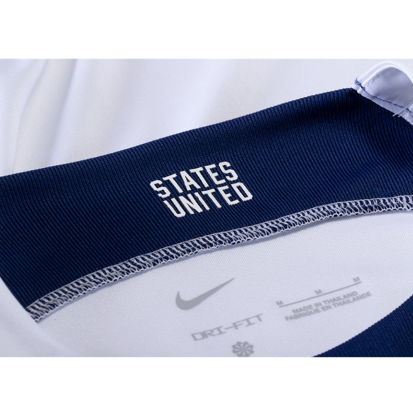 Nike United States Tyler Adams Home Long Sleeve Jersey 22/23 (White/Loyal Blue)