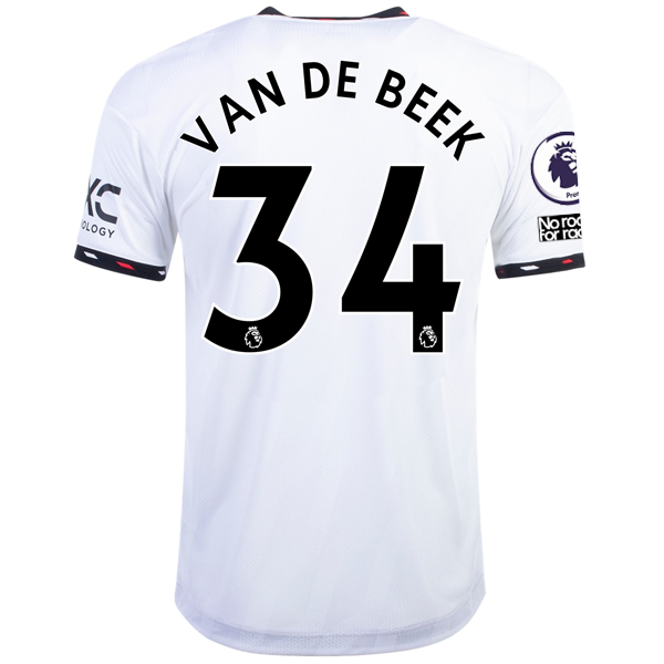 adidas Manchester United Donny Van de Beek Authentic Away Jersey w