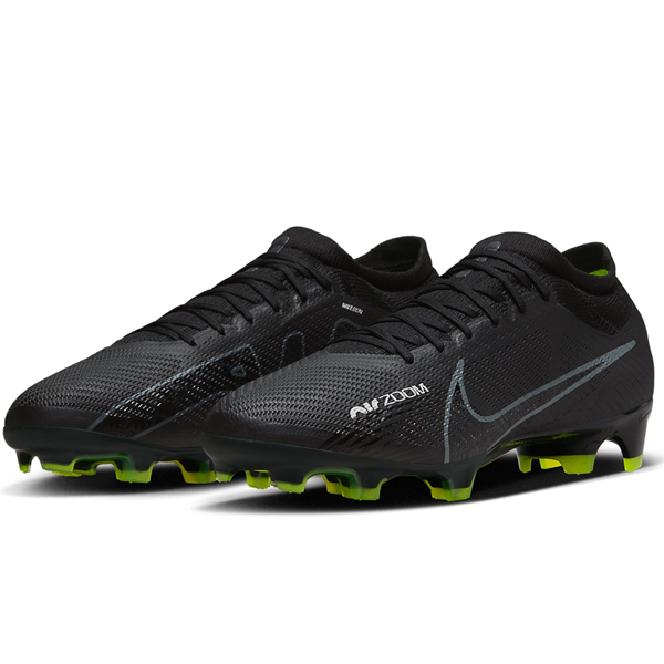 Nike Zoom Vapor 15 Pro FG (Black/Dark Smoke Grey) - Soccer Wearhouse