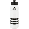 Botella de agua de plástico adidas (blanco/negro)