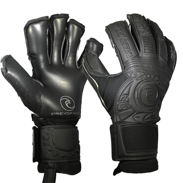West Coast Kona Blacked Out Edition Fingersave Goalkeeper Gloves (Black) | SoccerWearhouse