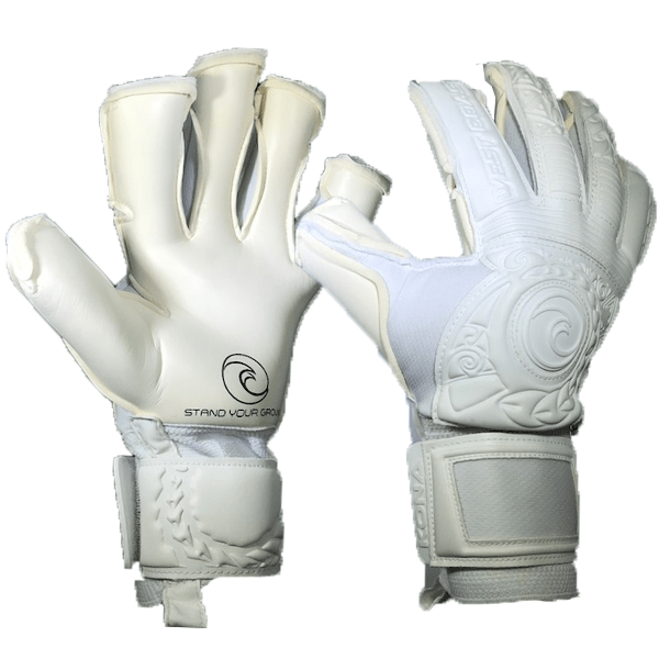 West Coast Kona Pure Fingersave Goalkeeper Gloves (White) | SoccerWearhouse