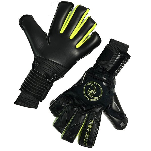 West Coast Phantom Destroyer Goalkeeper Gloves (Black/Neon Yellow) | SoccerWearhouse