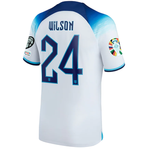 Nike England Callum Wilson Home Jersey w/ Euro Qualifying Patches 22/23 (White/Blue Fury/Blue Void)