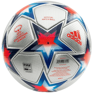 adidas Womens Champions League Void Official Match Balón (Plata Metálica/Pantone/Naranja Solar)