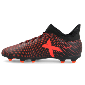 adidas Jr. X 17.3 FG Soccer Cleats (Black/Solar Red)