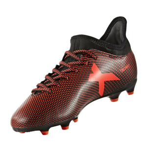adidas Jr. X 17.3 FG Soccer Cleats (Black/Solar Red)