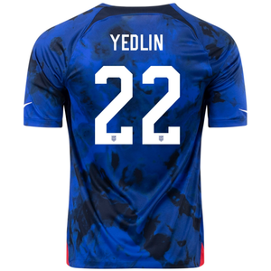 Camiseta Nike Estados Unidos Deandre Yedlin Visitante 22/23 (Azul brillante/Blanco)