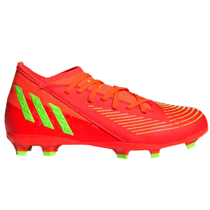 adidas Jr. Predator Edge.3 FG Soccer Cleats (Solar Red/Team Solar Yellow)