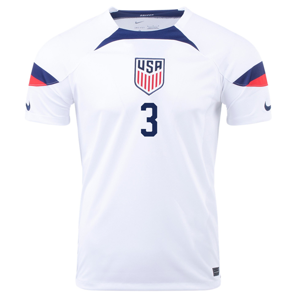 Nike Estados Unidos Walker Zimmerman Home Jersey 22/23 (Blanco/Azul)